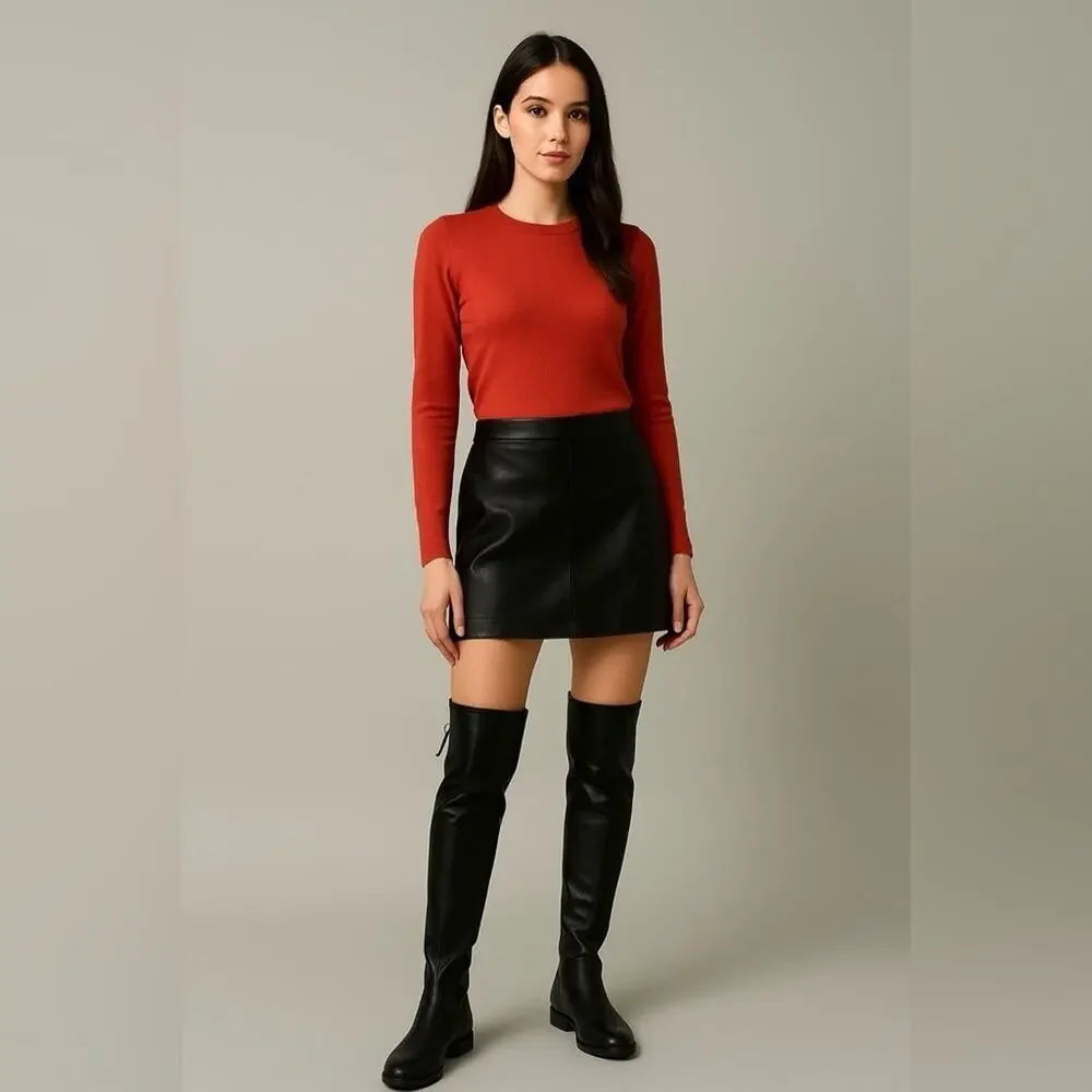 Stuart Weitzman Over-the-Knee Boots Black Color Size 5 B NWT
